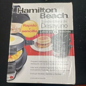 New in box Hamilton Beach sandwich maker